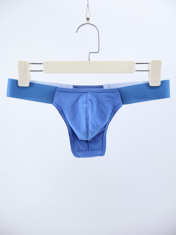 Мъжки танга прашки, дишащи полиестерни, плетени, ниска талия, 80-90% полиестер