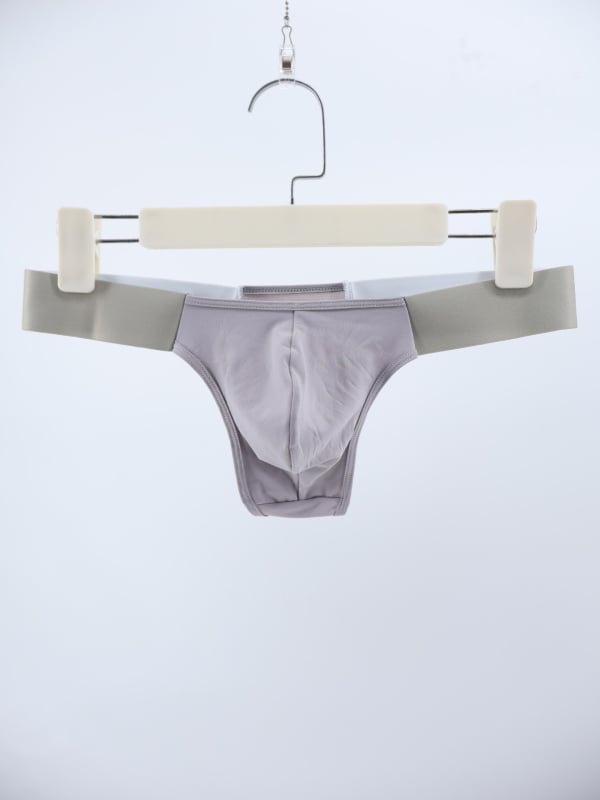 Мъжки танга прашки, дишащи полиестерни, плетени, ниска талия, 80-90% полиестер