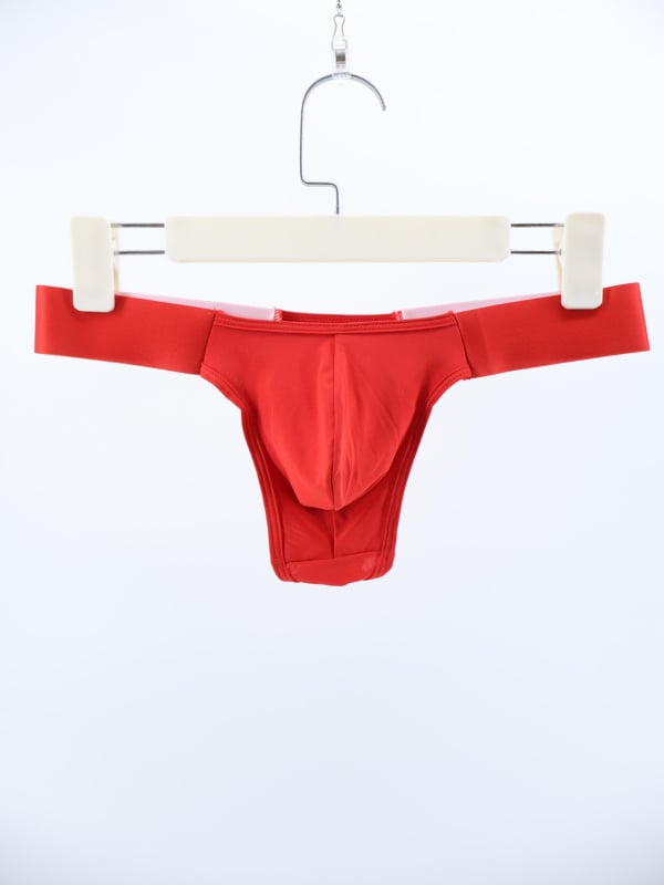 Мъжки танга прашки, дишащи полиестерни, плетени, ниска талия, 80-90% полиестер