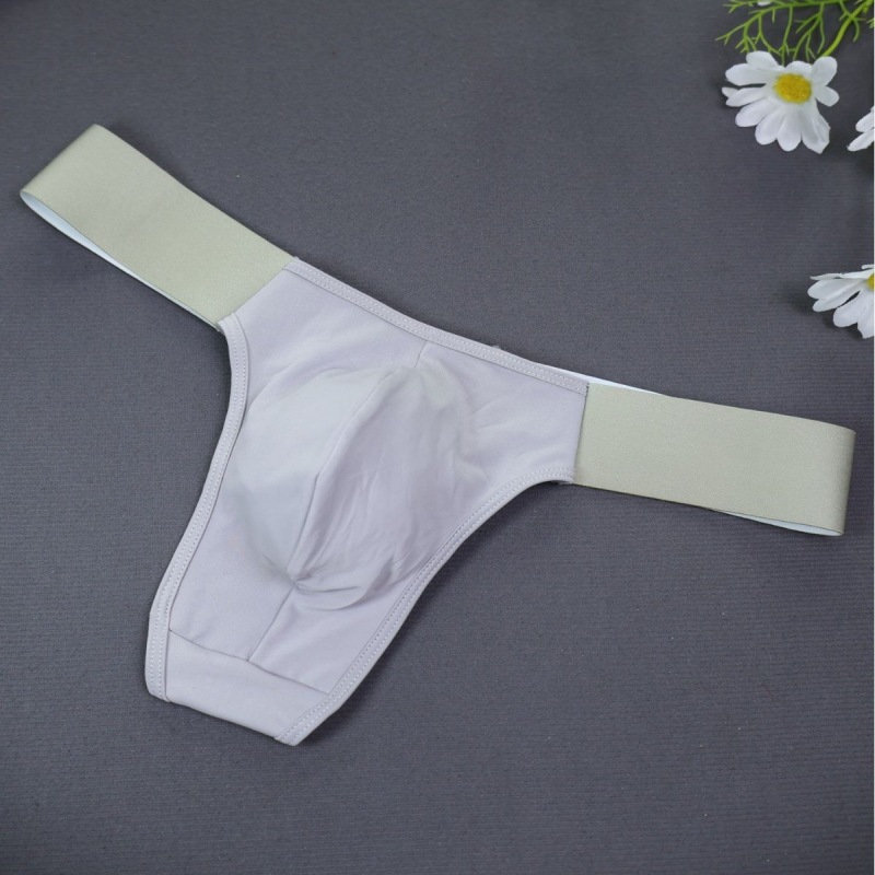 Мъжки танга прашки, дишащи полиестерни, плетени, ниска талия, 80-90% полиестер