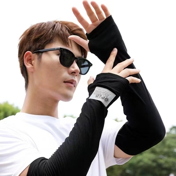 Manșete pentru brațe din nylon Ice Silk cu protecție UV, respirabile și lejere pentru vară, pentru condus (81–95% nylon)