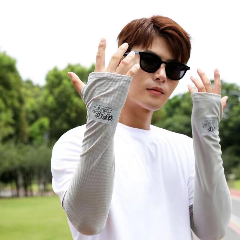 Manșete pentru brațe din nylon Ice Silk cu protecție UV, respirabile și lejere pentru vară, pentru condus (81–95% nylon)