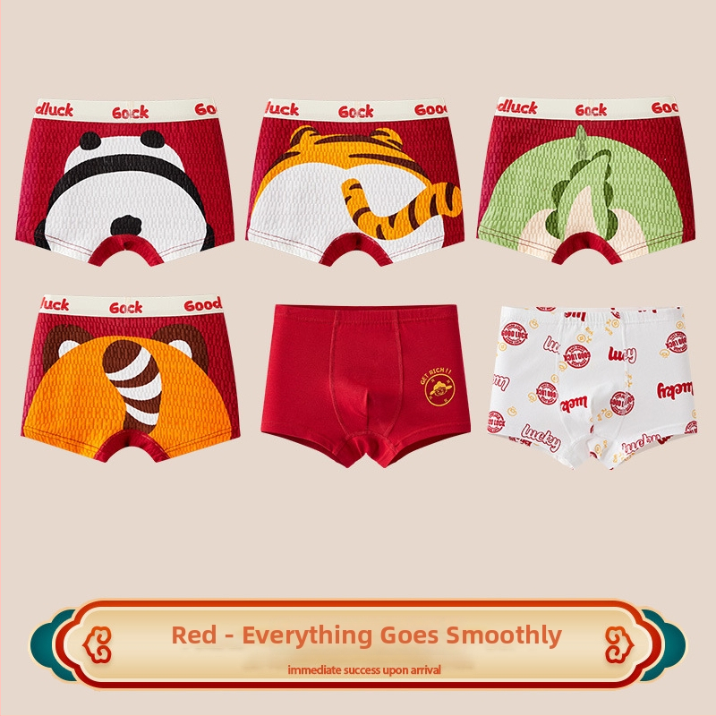 Laste bokserid 96% puuvillast, Kategooria A, keskmine vöökoht, 3-8 aastat