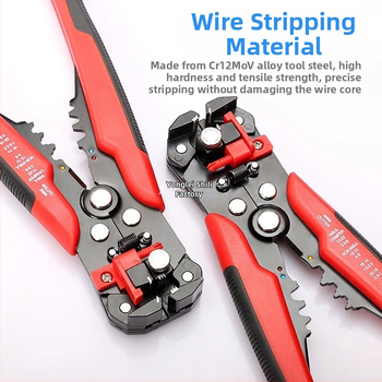 Ilgos rankenos laidų izoliacijos atplėšimo žnyplės, 350 g, prekės ženklas TONGLEI, daugiafunkcinės elektrikų žnyplės