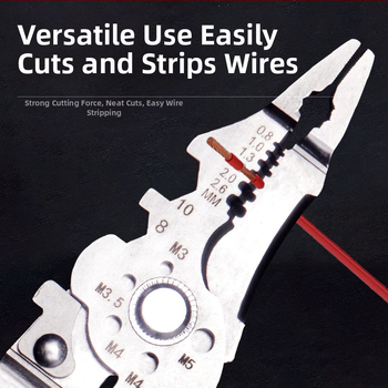 Laidų nuėmimo žnyplės, 21-in-1, nerūdijantis plienas, daugiafunkcinis įrankis