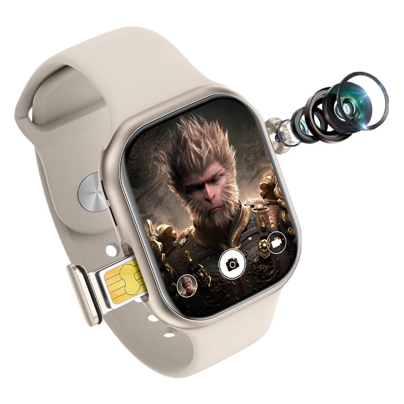 Έξυπνο ρολόι με SIM κάρτα και 5G, οθόνη AMOLED, μπαταρία 800 mAh, NFC και παρακολούθηση καρδιακού ρυθμού