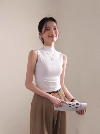 TAIZISONG Slim-Fit καμιζόλα από βισκόζη με σπαντέξ, Αστικός στυλ, Διπλά λουριά, Ετικέτα