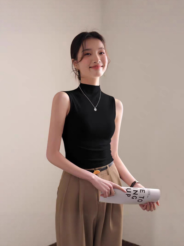 TAIZISONG Slim-Fit καμιζόλα από βισκόζη με σπαντέξ, Αστικός στυλ, Διπλά λουριά, Ετικέτα