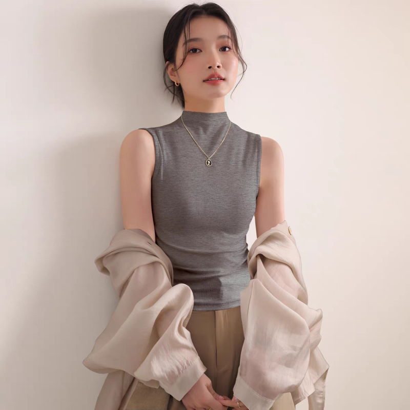 TAIZISONG Slim-Fit καμιζόλα από βισκόζη με σπαντέξ, Αστικός στυλ, Διπλά λουριά, Ετικέτα