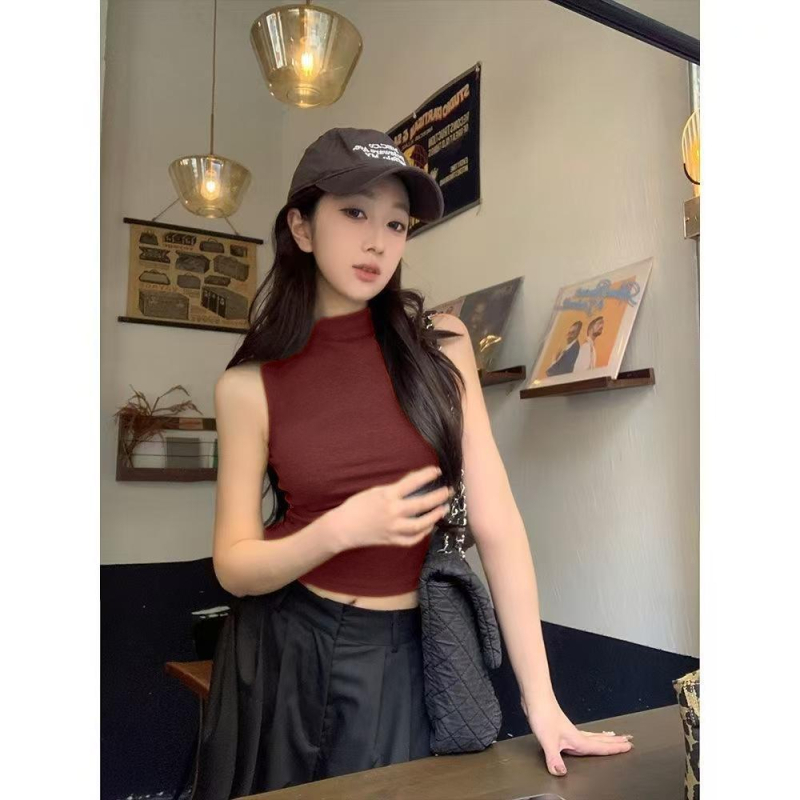 TAIZISONG Slim-Fit καμιζόλα από βισκόζη με σπαντέξ, Αστικός στυλ, Διπλά λουριά, Ετικέτα