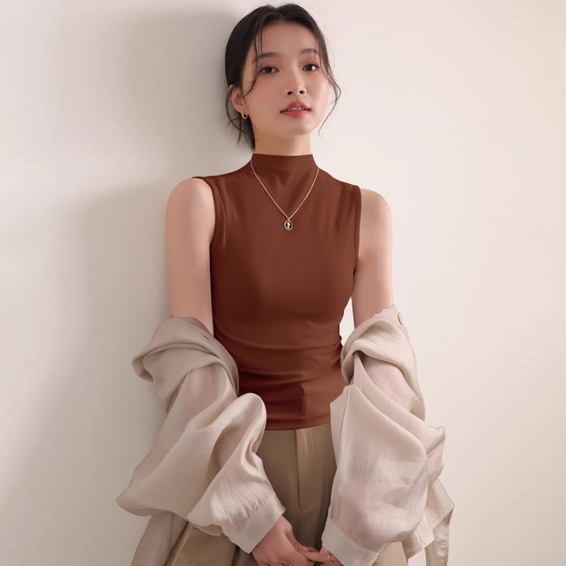 TAIZISONG Slim-Fit καμιζόλα από βισκόζη με σπαντέξ, Αστικός στυλ, Διπλά λουριά, Ετικέτα