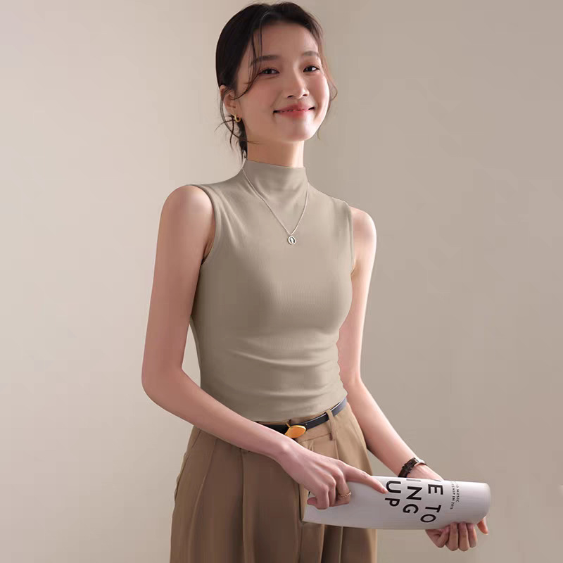 TAIZISONG Slim-Fit καμιζόλα από βισκόζη με σπαντέξ, Αστικός στυλ, Διπλά λουριά, Ετικέτα