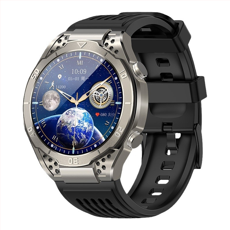 Ceas inteligent cu monitorizare ritm cardiac, tensiune arterială, oxigen în sânge, monitorizare somn, autonomie baterie 7–14 zile