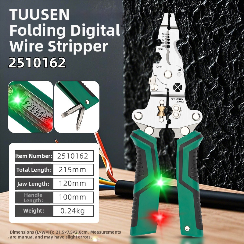 Elektrikų replės laidų odėliavimui su integruotu testeriu, kabelių pjovimas, daugiafunkcinis įrankis
