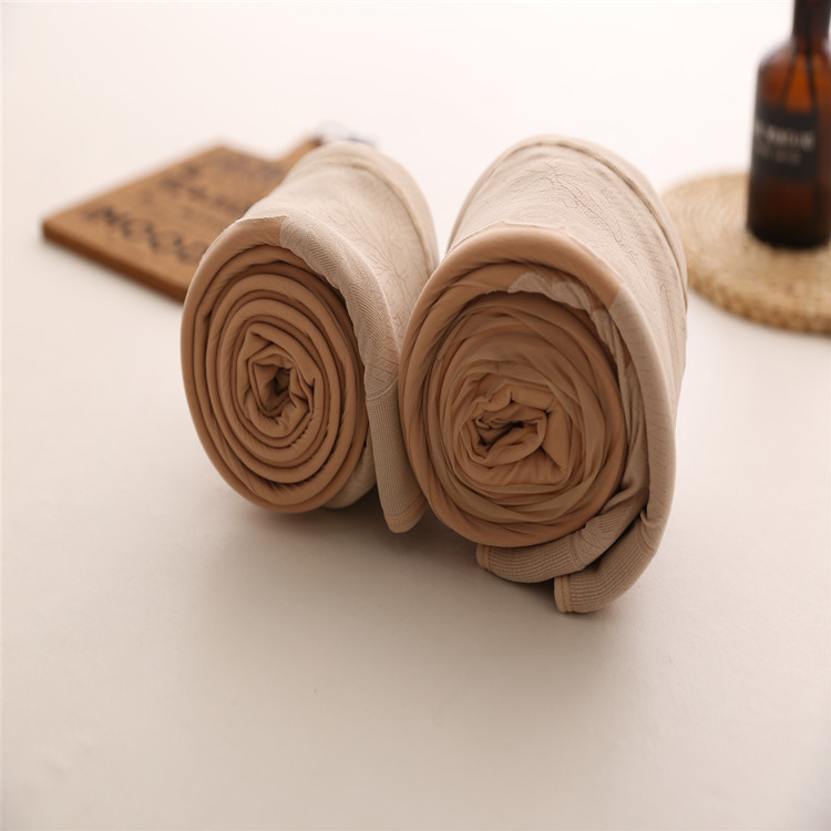 Rejtett női harisnya fleece-béléses téli használatra, meleg, 9/10 hossz, közepes vastagság, 70% poliészter