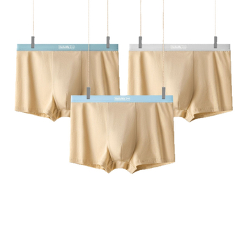 Férfi pamut boxerek középső derekú, lélegző, antibakteriális, 90–95% pamut, kötött