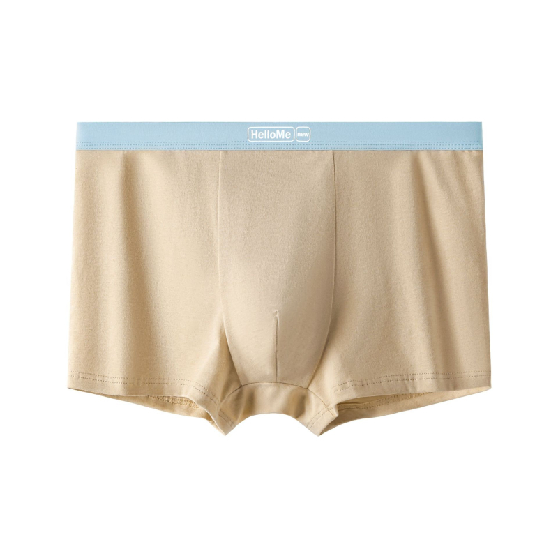 Férfi pamut boxerek középső derekú, lélegző, antibakteriális, 90–95% pamut, kötött