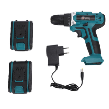 Akkumulátoros, vezeték nélküli brushless fúró, 18–21V Li‑ion, több sebesség, előre/hátra