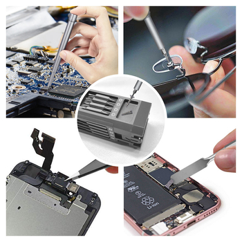 Mobiltelefon javításához 71-in-1 precíz kézi csavarhúzó készlet kettős fejjel, mágneses, CR-V acélból