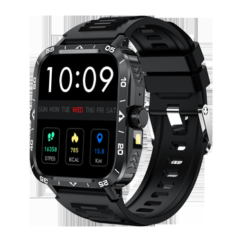 Ceas inteligent cu apeluri Bluetooth, monitorizare ritm cardiac, tensiune arterială, oxigen în sânge și numărătoare de pași