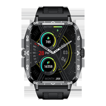 Ceas inteligent cu apeluri Bluetooth, monitorizare ritm cardiac, tensiune arterială, oxigen în sânge și numărătoare de pași