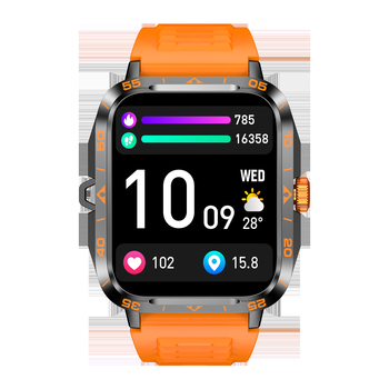 Ceas inteligent cu apeluri Bluetooth, monitorizare ritm cardiac, tensiune arterială, oxigen în sânge și numărătoare de pași