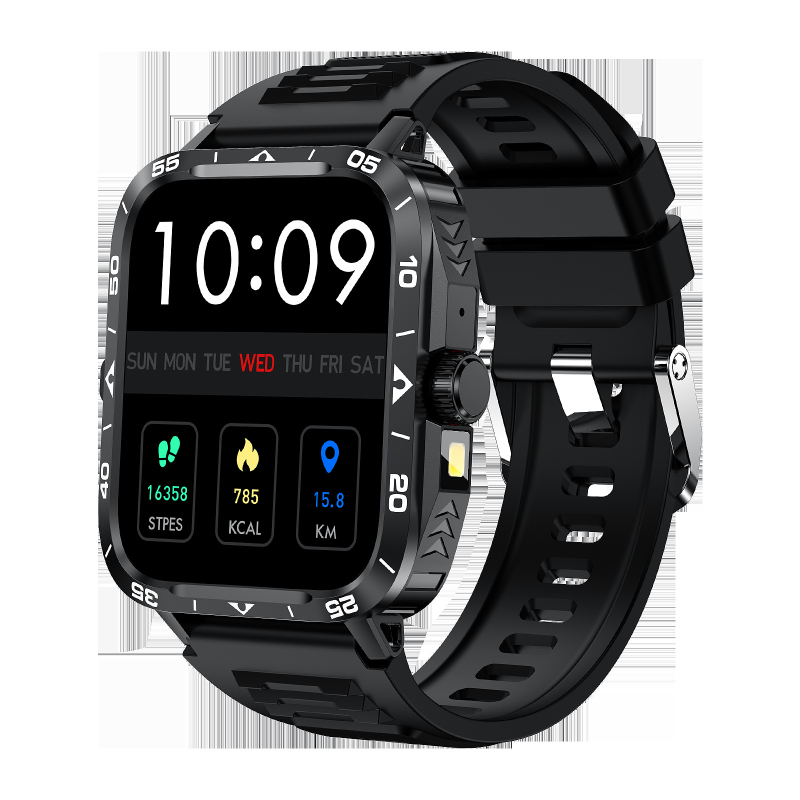 Ceas inteligent cu apeluri Bluetooth, monitorizare ritm cardiac, tensiune arterială, oxigen în sânge și numărătoare de pași