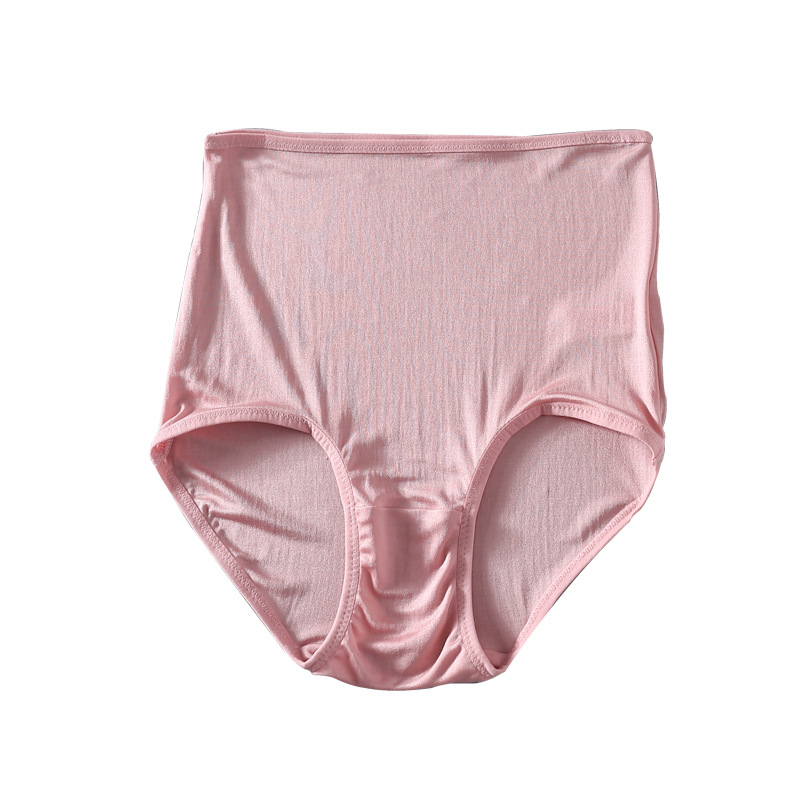 Női magas derekú selyem alsónemű, lélegző kötött, 100% mulberry selyem, bélés selyem