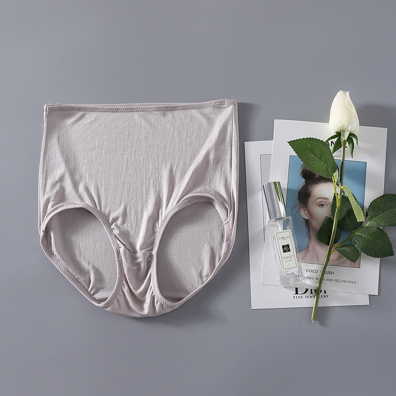 Női magas derekú selyem alsónemű, lélegző kötött, 100% mulberry selyem, bélés selyem