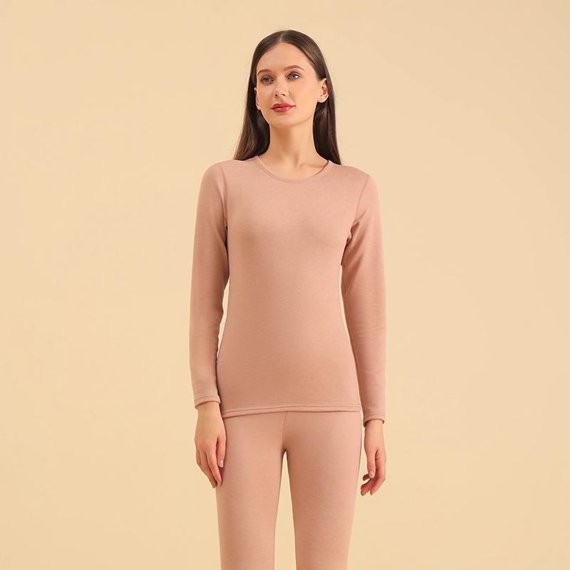 Termikus alsónemű készlet gyapjú 80% alapanyaggal és Mulberry selyem bélés 80%-kal, kapucnis felső, kerek nyakú, varrat nélküli, 300 g/m²