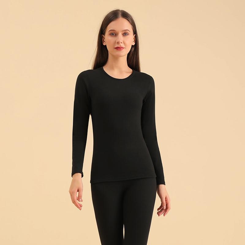 Termikus alsónemű készlet gyapjú 80% alapanyaggal és Mulberry selyem bélés 80%-kal, kapucnis felső, kerek nyakú, varrat nélküli, 300 g/m²