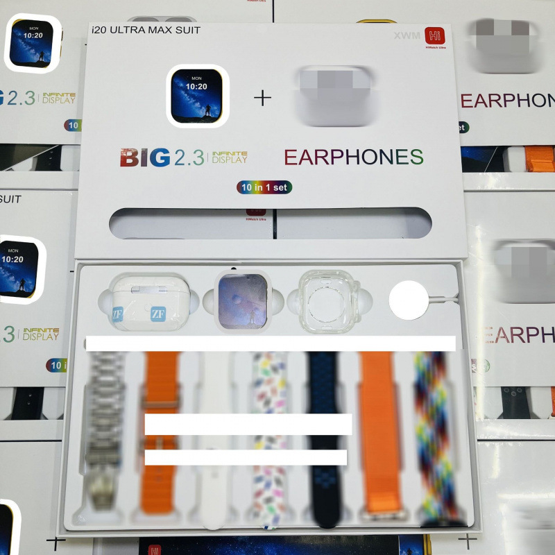 Pametni sat s integriranim Bluetooth slušalicama – aluminijski kućište, IPS zaslon, praćenje otkucaja srca i sna, kompatibilan s iOS