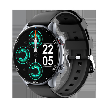 Gyerekeknek szánt okosóra telefonfunkcióval – SIM-kártya bemenet, érintés+gombos működés, szilikon szíj, kerek számlap, kamera