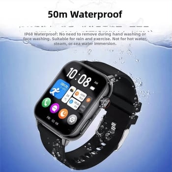 Смарт часовник с ЕКГ, мониторинг на сърдечния ритъм, кислород в кръвта, кръвна захар и кръвно налягане