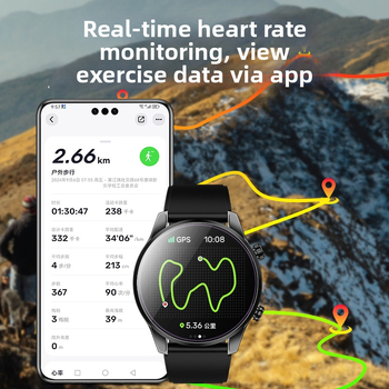 Smartwatch sport G1000 cu GPS Beidou și poziționare dual-frecvență, apel Bluetooth, senzori de altitudine și presiune atmosferică (Ecran AMOLED, Rezistent la apă pentru înot, autonomie 7–14 zile, curea din silicon)