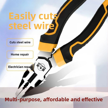 Немски стил: индустриални клещи за тел, ергономични електрически клещи с игловидни носове, универсални челюсти, диаметър на срязване 4,6 мм