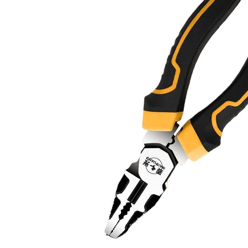 Немски стил: индустриални клещи за тел, ергономични електрически клещи с игловидни носове, универсални челюсти, диаметър на срязване 4,6 мм