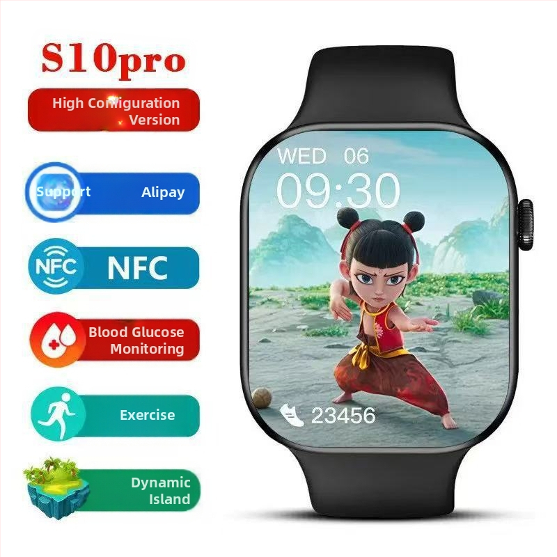 Pametni sat S11 Max s GPS pozicioniranjem, praćenjem razine glukoze i otkucaja srca, NFC za beskontaktno plaćanje (GPS pozicioniranje, mjerenje glukoze, otkucaji srca, NFC)