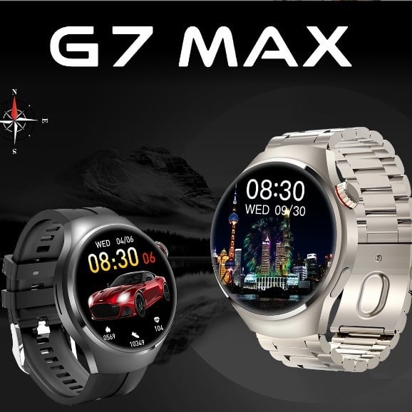 G7MAX smartwatch με NFC για πληρωμές offline, μουσική, παρακολούθηση καρδιακού ρυθμού, κλήσεις Bluetooth και ασύρματο φόρτισμα – GT4PRO