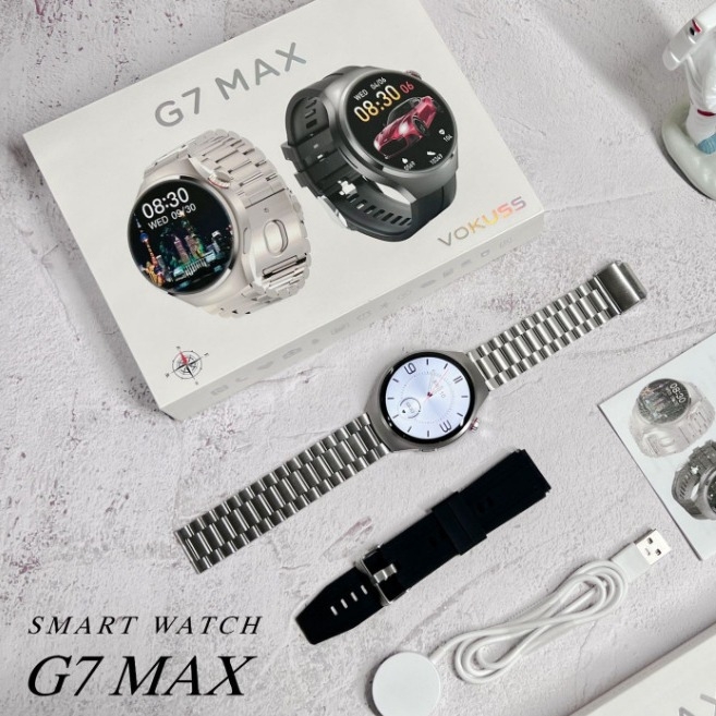 G7MAX smartwatch με NFC για πληρωμές offline, μουσική, παρακολούθηση καρδιακού ρυθμού, κλήσεις Bluetooth και ασύρματο φόρτισμα – GT4PRO