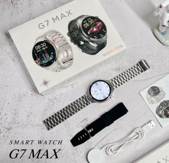 G7MAX smartwatch με NFC για πληρωμές offline, μουσική, παρακολούθηση καρδιακού ρυθμού, κλήσεις Bluetooth και ασύρματο φόρτισμα – GT4PRO
