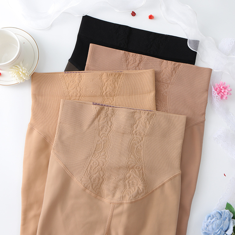 Nailona biezas siltas zeķbikses, vienkrāsains raksts, All-in-One stils