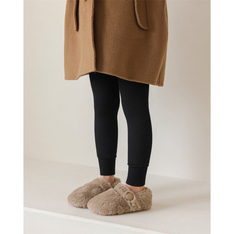 Детски подплатени флисом чорапогащи с вертикални райета и висока талия, зимен модел, 64,9% вискоза, за деца 3–8 г (100–140 см)