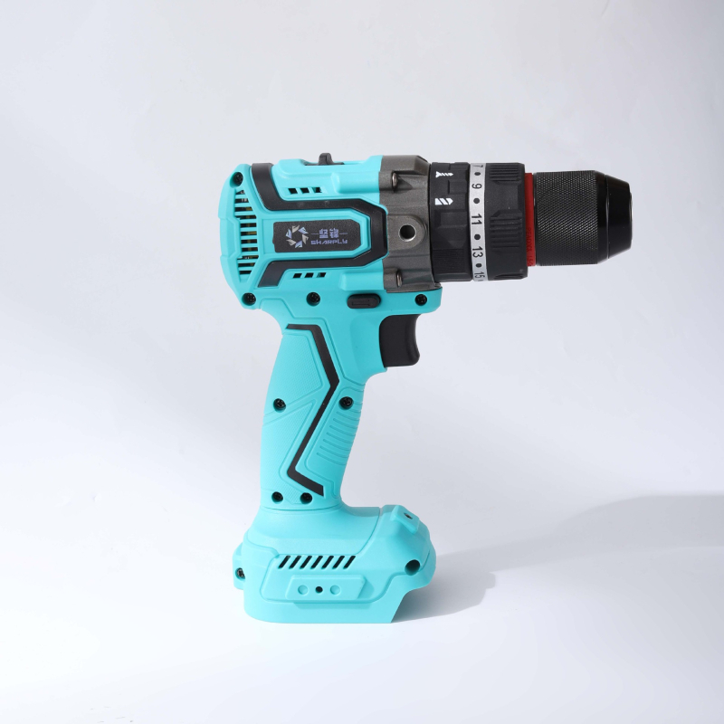 21V Akkumulátoros fúró brushless motorral, több sebesség, pisztolymarkolatú, univerzális tokmány