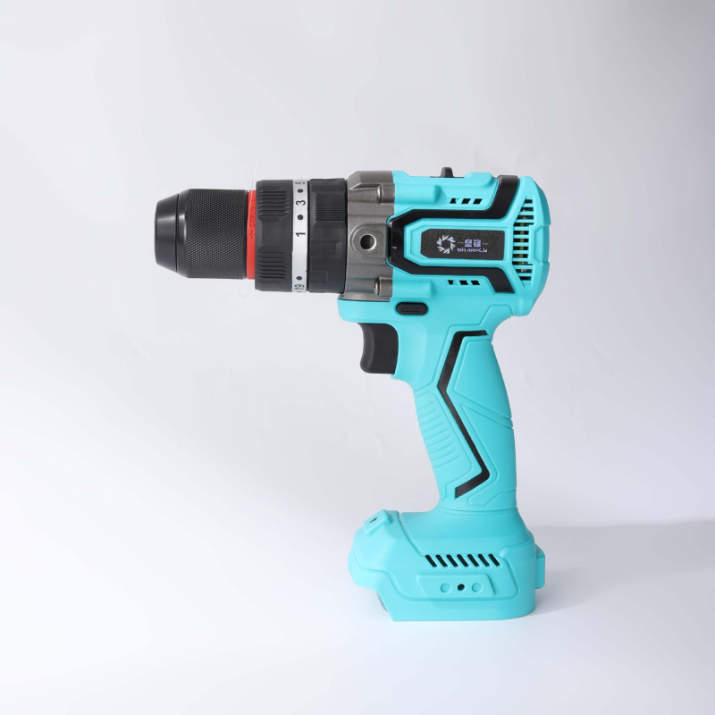 21V Akkumulátoros fúró brushless motorral, több sebesség, pisztolymarkolatú, univerzális tokmány