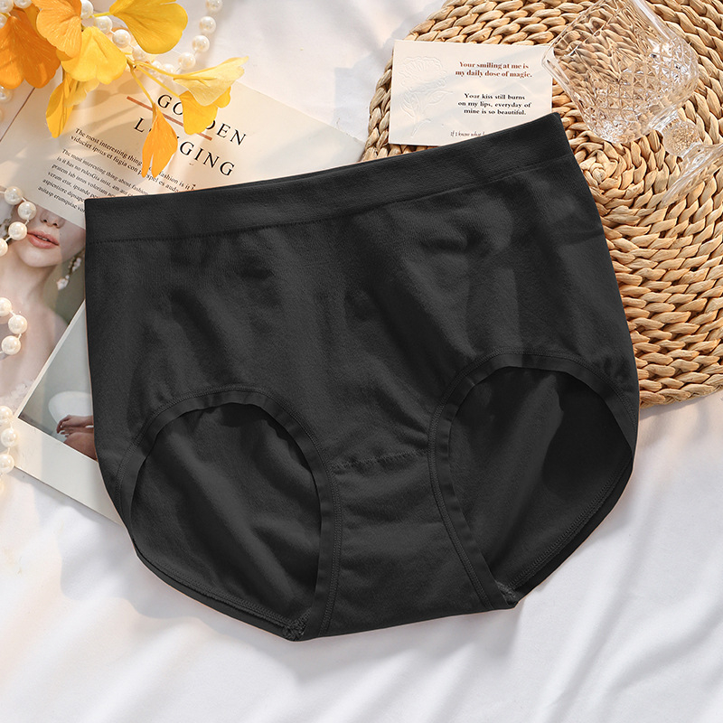 Ženske gaćice plus size s visokim strukom, bezšivne, antibakterijski međunožje, prozračna viskozna smjesa s pamukom u podstavku