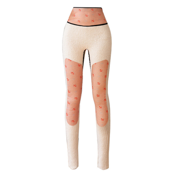Joga hlače od Shark Skin tkanine, najlon-spandeks, visok struk, podizanje stražnjice, fleece podstava