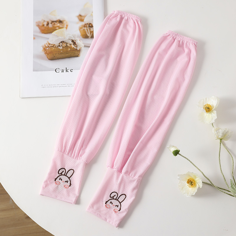 Ženske rukave od Ice Silk za zaštitu od sunca, prozračne, lagane i široke, s motivom zeca, pogodne za putovanja i vožnju