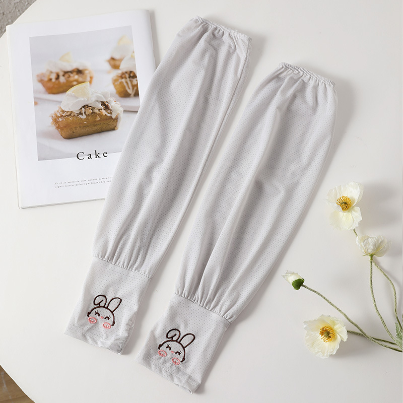Ženske rukave od Ice Silk za zaštitu od sunca, prozračne, lagane i široke, s motivom zeca, pogodne za putovanja i vožnju