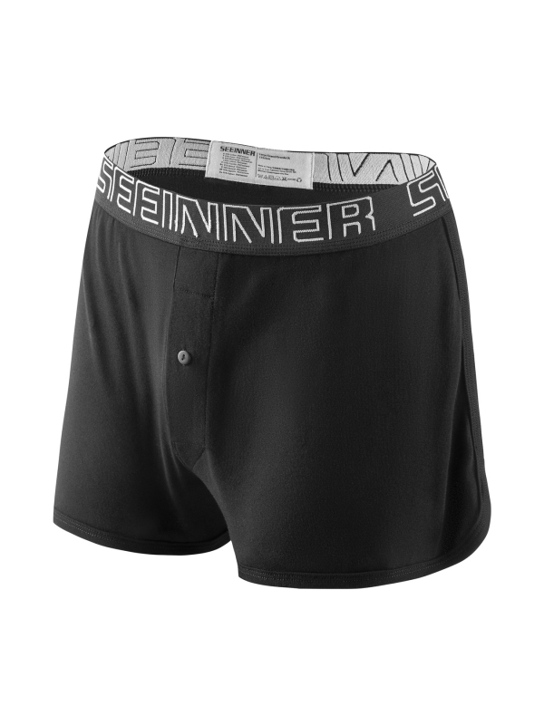 Boxer shorts από 100% βαμβάκι, μακριά γραμμή, μεσαία μέση, ραβδωτή πλέξη, μονόχρωμα, αναπνέουν, για όλες τις εποχές